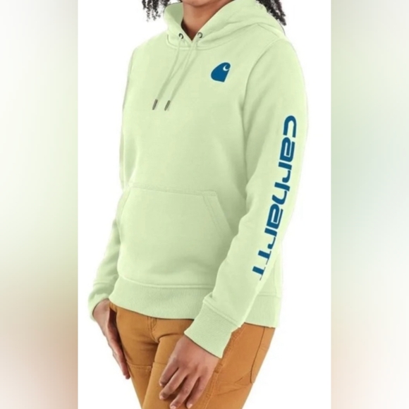 Carhartt Tops - Carhartt Relaxed Fit Logo Sleeve Graphic Sweatshirt Size L MSRP $59.99